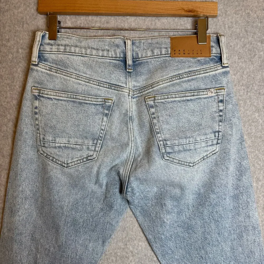 PACSUN Jeans Men’s 28 30 Athletic Slim Distressed Fade Grunge Casual Denim Punk